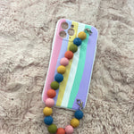 Funda iPhone arcoíris con caramelo