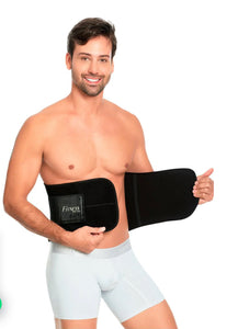 FAJA CINTURÓN FITNESS MASCULINO LÁTEX DELUXE